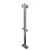 Stalp metalic cromat pentru sistem de ghidare cu 4 conectori, H 107 cm picture - 1