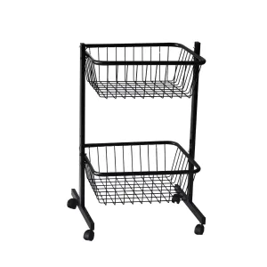 Stand promotional cu cosuri vopsite, 2 niveluri – 60×50 cm