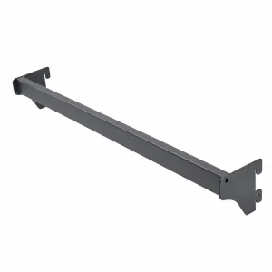 Bară pentru accesorii pentru rafturi metalice, Gri antracit – 100 cm