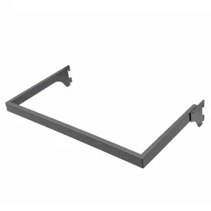 Bară pentru umerașe pentru rafturi metalice, Gri antracit – 100 cm