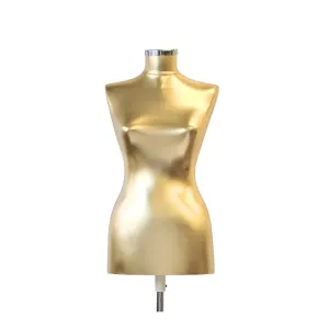 Bust pentru expunere dama auriu – Doar bust + capac superior (Fara picior)