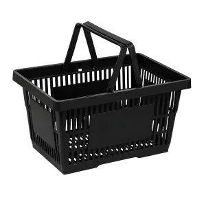 Cos de cumparaturi cu maner 22 litri, Negru