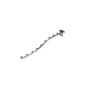 Expozitor pentru lenjerie cu 9 bile pentru bara 15x30 mm ovala