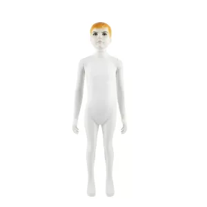 Manechin copil baiat din plastic – Alb, inaltime 130 cm