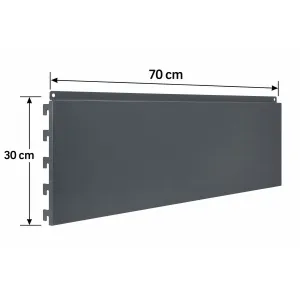 Panou spate raft 70x30 cm, Gri antracit