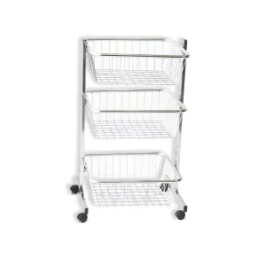Stand promotional cu cosuri cromate, 3 niveluri – 60×50 cm