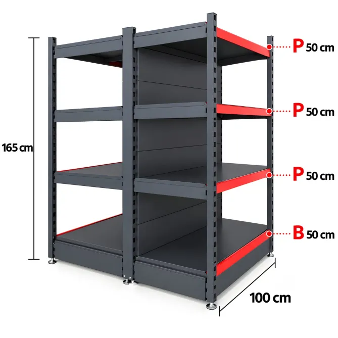 Raft gondola pentru produsele grele - Heavy Duty 165 cm picture - 2
