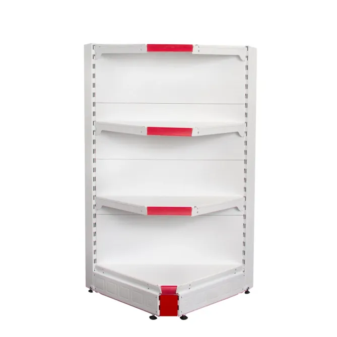 Raft metalic de colt interior Alb 135 cm picture - 3