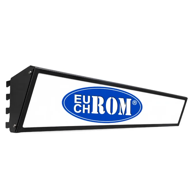 Reclamă înclinată cu plexiglass pentru rafturi metalice, Antracit – 100 cm picture - 2