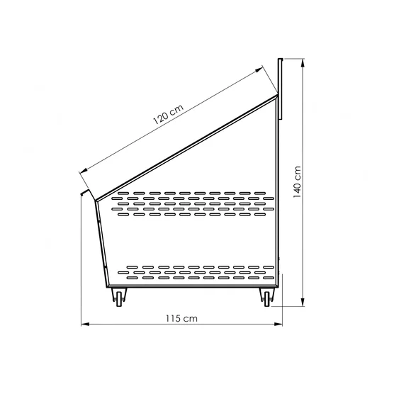 Raft comercial premium legume si fructe - Modul 100 cm picture - 5