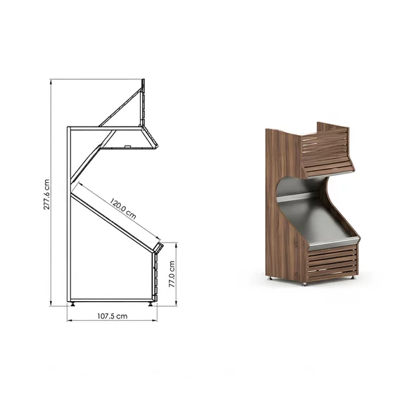 Raft de perete premium Fructe și Legume (Modul de 1 Metru) picture - 3