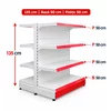 Raft gondola pentru magazin Alb 135 cm – Baza 50 cm – Polite 50 cm picture - 1
