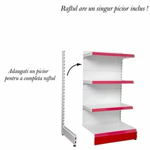 Raft metal RM-02 inălțime 135, lățime 70 cm, bază 40