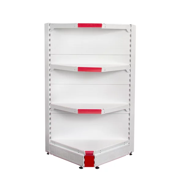 Raft metalic de colt interior Alb 135 cm picture - 3