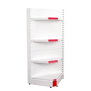 Raft metalic de colt interior Alb 165 cm