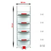 Raft metalic de colt interior Alb 195 cm picture - 4