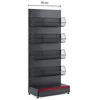 Raft metalic de perete cu 4 coșuri – 70 cm, Antracit picture - 1