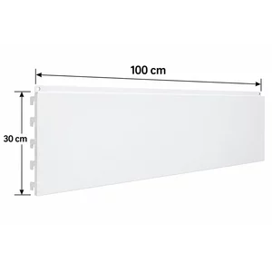 Panou spate metal 100x30 cm, Alb