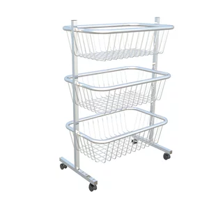 Stand promotional cu cosuri cromate, 3 niveluri – 85×50 cm