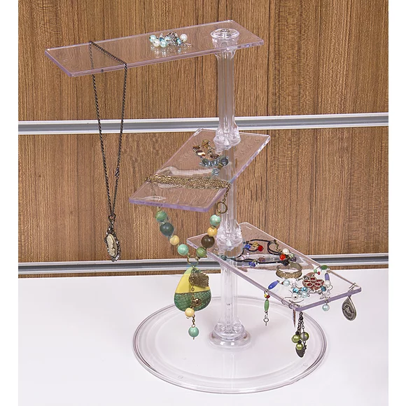 Suport plexiglas transparent cu 3 niveluri pentru expunere produse picture - 2