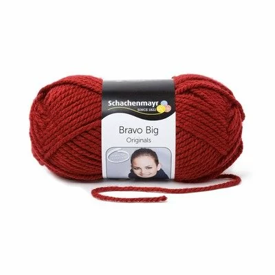 Acrylic Yarn-Bravo Big-Burgundy 00131