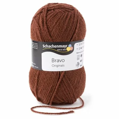 Acrylic yarn Bravo- Brown 08281