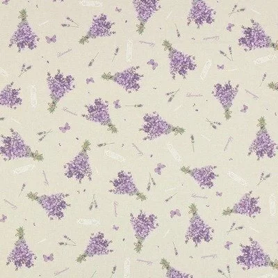 Canvas Linen Look Fabric - Lavender Scent
