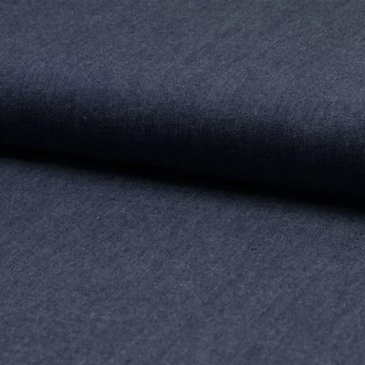 Cotton fabric - Chambrai Uni Dark Blue