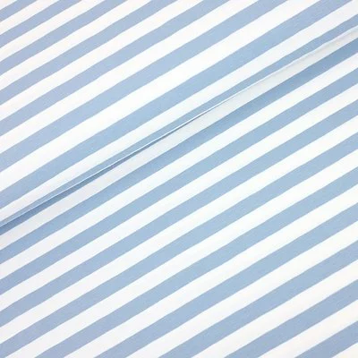 Cotton Jersey - Yarn Died Stripes Blue