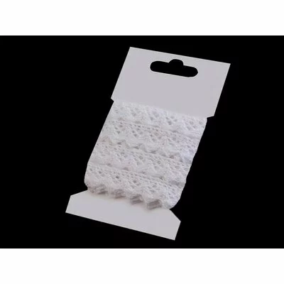 Cotton lace 15mm - 3m card White