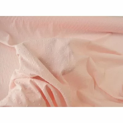 Cotton voile fabric - Plumetis Blush