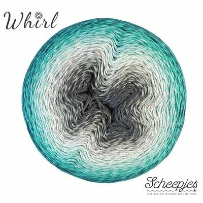 Gradient yarn Scheepjes Whirl - Green Tea 754