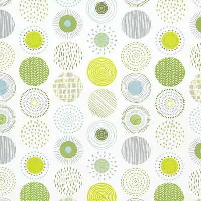 Green Polka Dots Fabric, Wallpaper and Home Decor