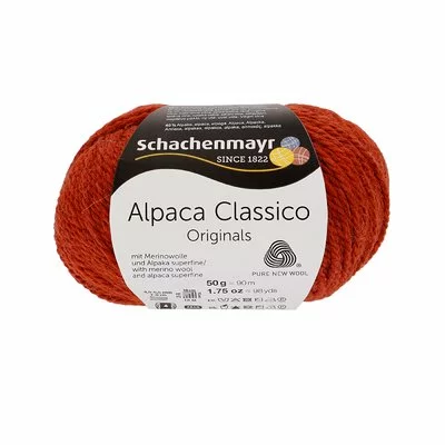 Knitting Yarn - Alpaca Classico - Rust 00012