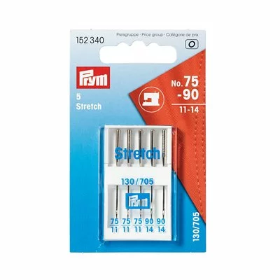 Stretch sewing machine needles, 130/705, 75-90, assorted