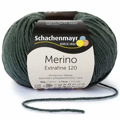 Wool yarn - Merino Extrafine 120 Olive 00171