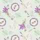Bumbac imprimat digital - Lavender Postcard Mint