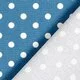 Bumbac imprimat - Dots Denim Blue