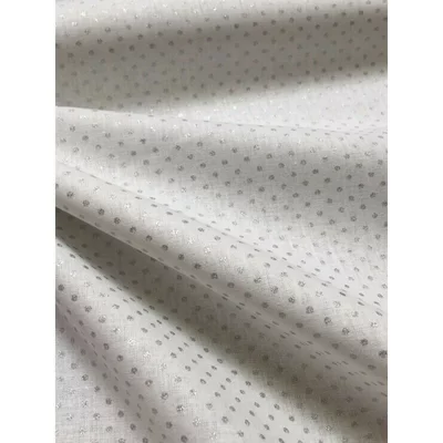 Bumbac imprimat - Pois Silver