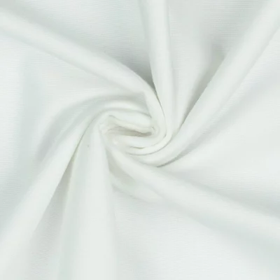 Finet de bumbac uni - White - cupon 50 cm