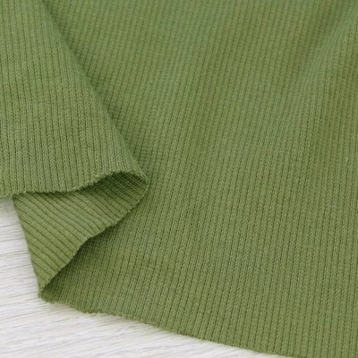 Jerse elastic Rib - Khaki Green
