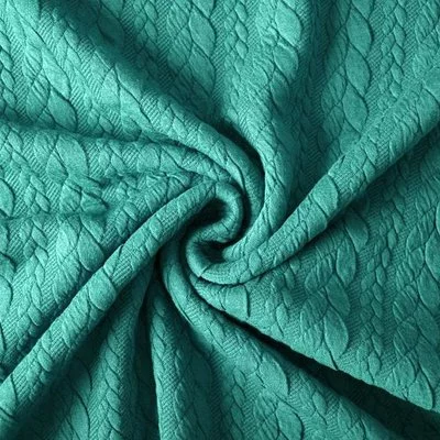 Jerse Jacquard Cable Knit - Sea Green