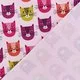 Jerse Sweat Melange - Smiley Cat Rose Melange