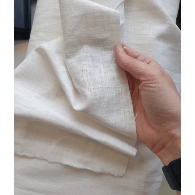 Material 100% In Washed - Ivory - cupon 85cm