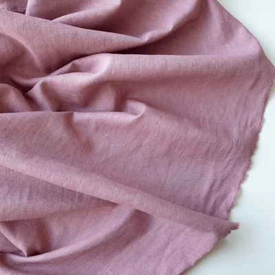 Material 100% In Washed - Mauve - cupon 100 cm