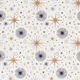 Material bumbac Craciun - Constellations Ivory