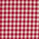 Material bumbac - Gingham Red 10mm - cupon 1m