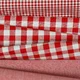 Material bumbac - Vichy Red 10mm