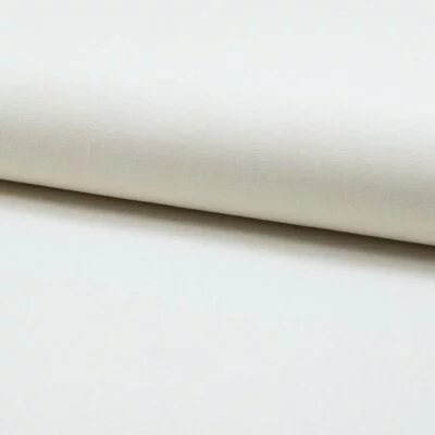 Material din amestec in si bumbac - White - cupon 95cm
