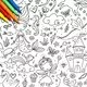 Material textil de colorat - Darling